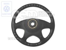 Športový volant volant saténový čierny (1)