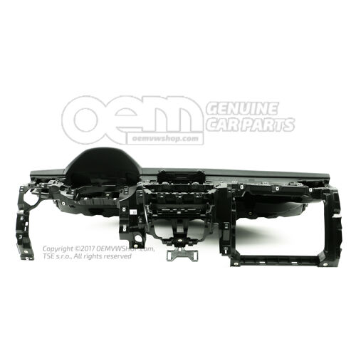 Palubná doska so vzduchovým potrubím pre modely s airbagom (na strane vodiča a spolujazdca) Satin black - ľavostranné riadenie 655857007B ZR2