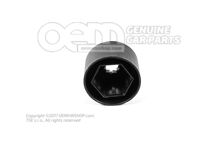 Skrutka s krytom - koleso saténová čierna (4)