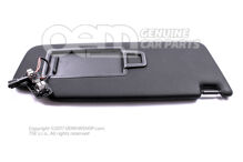 Slnečná clona so zrkadlom a krytom čierna (4)