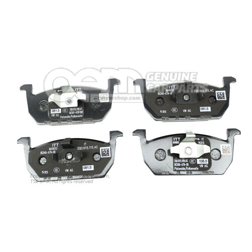 1 súpr. brzd. obložení pre kotúčovú brzdu 2Q0698151R