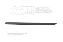 Ochranná lišta na dvere saténová čierna