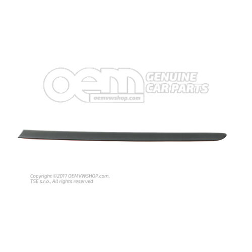 Ochranná lišta na dvere saténová čierna