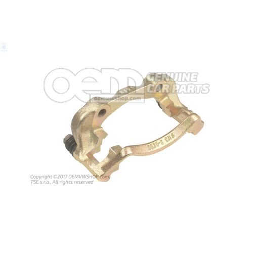 Držiak brzdy s vodiacimi čapmi