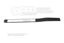 Lišta pre bočný člen saténová čierna