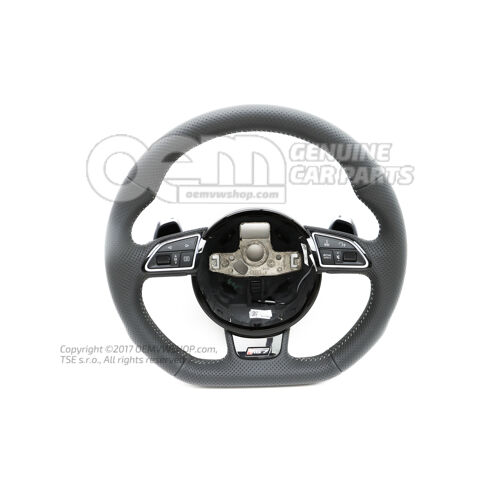 Multifunkčný športový volant (koža) multifunkčný športový volant (kožený, vyhrievaný) soul (čierna)/kamenná sivá