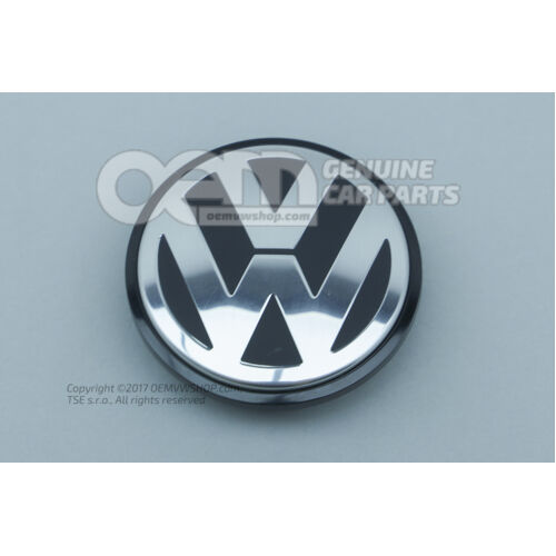 Krytka náboja čierna / chróm