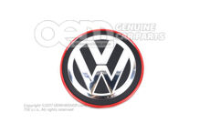 Krytka chróm / červená