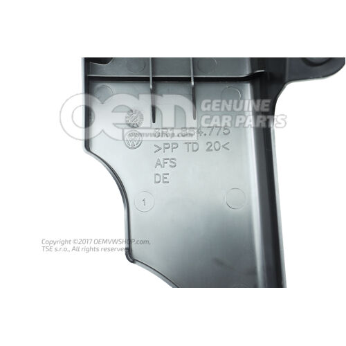 Kryt na obloženie hmlového svetla saténový čierny Škoda Fabia 6Y