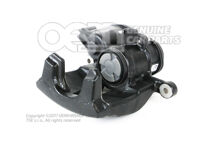 4M0615403F QB7 Audi e-tron/Q7/Q8/Q8 e-tron čierna Puzdro brzdového strmeňa so servomotorom, plnené a prepláchnuté bez brzdových doštičiek rozmer 350x28 mm zadné ľavé (2)