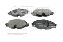 1 súpr. brzd. obložení pre kotúčovú brzdu 2K5698151E