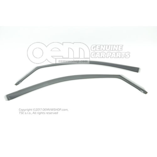 Deflektor vetra dverí sivý čierny