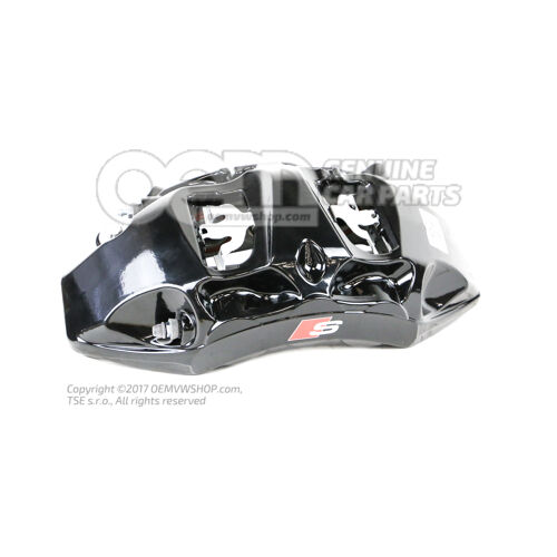 8W0615107AJ Audi A4/Avant/S4/Avant/quattro/A5/S5 Coupe/Sportback čierny Brzdový strmeň bez brzdových doštičiek veľkosť 375x36mm predný ľavý