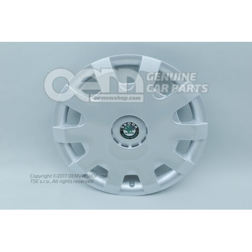 Ozdobné kryty kolies Kryt náboja čierny / lesklý chróm Škoda Octavia 1U