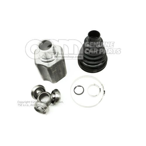 Homokinetický kĺb s ochrannou manžetou kĺbu a montáž. dielmi 3QF498104