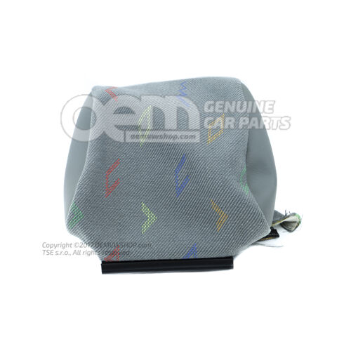 Poťah opierky hlavy (látka / umelá koža) poťah opierky hlavy (látka) šedý