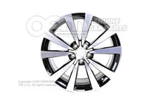 Hliníkový disk čierny lesklý