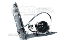 Kryt vonkajšieho zrkadla saténový čierny