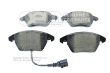 1 súprava brzd. obložení s indikáciou opotreb. pre kotúč. brzdu (1)