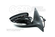 Teleso vonkajšieho zrkadla saténovo čierna