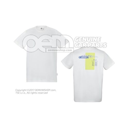 5HG084200D 084 T-shirt, XL, Unisex, White, Golf Collection