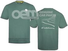 7TG084200B 212 T-shirt, M, men's, Green, California Collection
