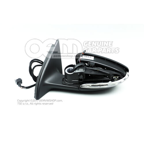 Kryt vonkajšieho zrkadla saténový čierny Volkswagen Passat 3C 4 motion