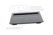 Klapka na rám sedadla - obloženie titánová čierna