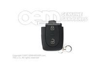 Vysielacia jednotka pre diaľkovo ovládané centrálne zamykanie čierna