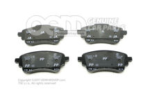 1 sada brzdových doštičiek pre kotúčovú brzdu 80A698451R