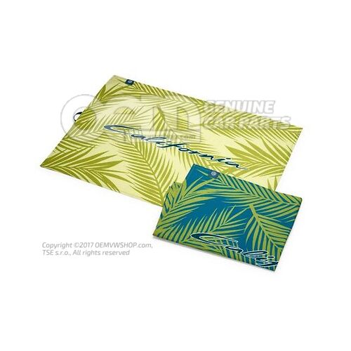 7T0084501 Tea towel, Green/Turquoise, Universum California Collection