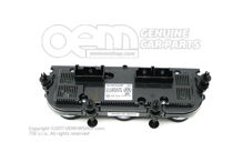 Zobrazov. a ovládacia jedn. s riad. jedn. pre elektronicky regulovanú klimatizáciu saténovo čierna/hliníková (1)