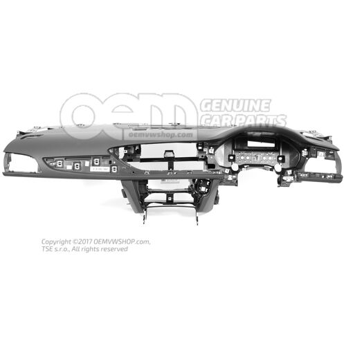 Palubná doska so vzduchovodom (čierna)