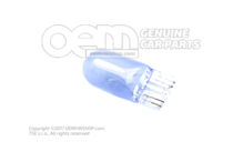 Žiarovka, modré sklo W5W / 12V (2)