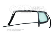 Sklo dverí pevné s tesnením a vedením okna