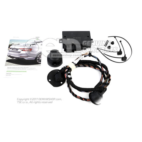 Elektroinštalácia so zásuvkou pre prevádzku prívesu 3V0055204F