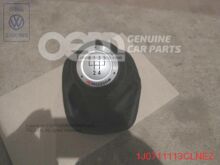 Hlavica rýchlost. páky (koža) s obkladom rých. páky (koža) čierna/čierna