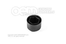 Skrutka s krytom - koleso saténová čierna (1)