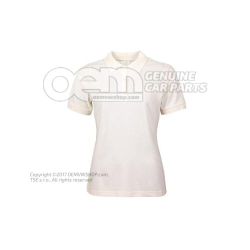 330084240D 084 Polo shirt, XL, ladies’, Snow White, Volkswagen Collection