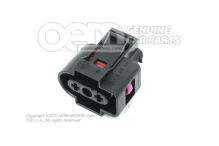 Puzdro s plochými kontaktmi s blokovaním kontaktu