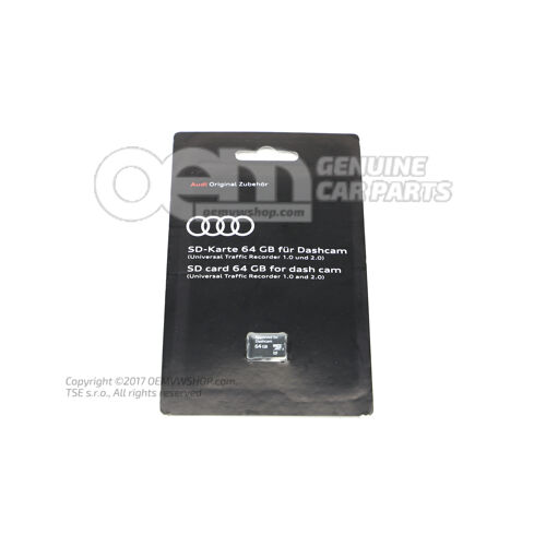 Pamäťová karta SD pre univerzálnu premávku rec 4G0063511AC