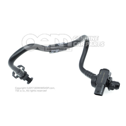 Podtlaková hadica so spätným ventilom a tlakovým snímačom