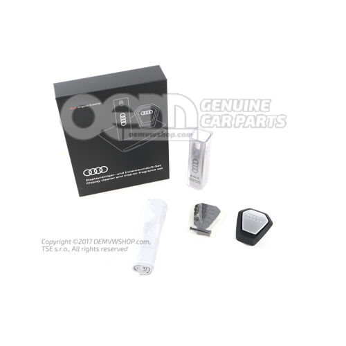 80A057800C Accessories box Cleaning cloth For touch displays 2-in-1 display cleaner Audi Singleframe aroma dispens With two retaining clips