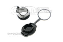 Pružinová svorka. rukáv s krytom na pántoch saténový čierny (1)