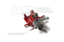 5F0615423 SEAT Leon / Volkswagen Golf/Variant/4motion / Škoda Octavia červený kryt brzdového strmeňa bez brzdových doštičiek rozmer 310x22mm zadný ľavý (2)