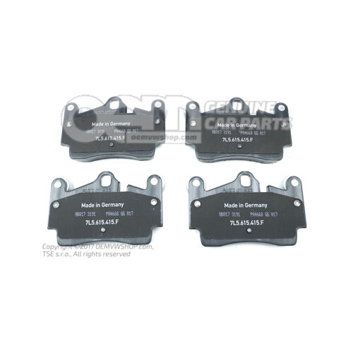 1 sada brzdových doštičiek pre kotúčovú brzdu 7L0698451K