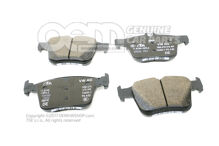 1 sada brzdových doštičiek pre kotúčovú brzdu 5Q0698451AK