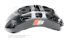 4KE615107F Audi Q8 e-tron a e-tron čierny Brzdový strmeň bez brzdových doštičiek veľkosť 400x38mm predný ľavý