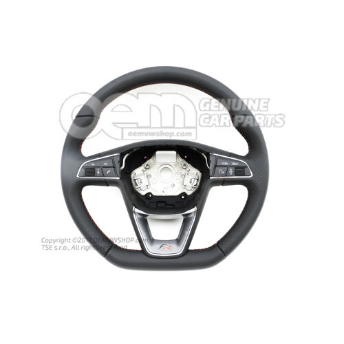 Multivládací (kožený) volant čierny / čierny