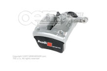 4M8615404A 1VN Audi RS6/RS7/RSQ8 sivá Puzdro brzdového strmeňa so servomotorom, plnené a prepláchnuté bez brzdových doštičiek pre vozidlá s keramickými brzdovými doštičkami rozmer 370x30 mm zadné pravé